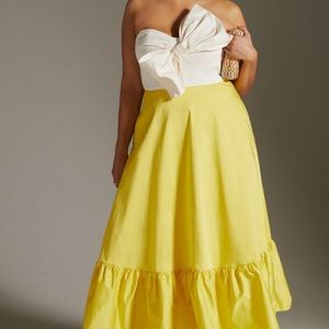 NWT Anthropologie Bow Tie Maxi Dress